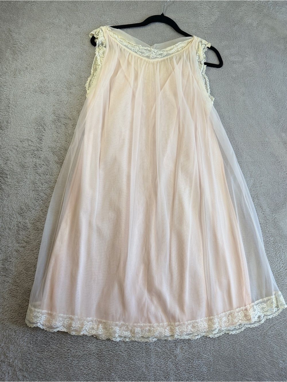 Vintage sheer lingerie set, vintage peignoir, honeymoon lingerie, 50’s/60’s S - Picture 4 of 8
